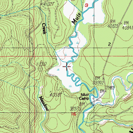 Topographic Map of Rock Creek, OR
