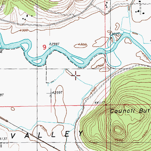 Topographic Map of Rock Creek, OR