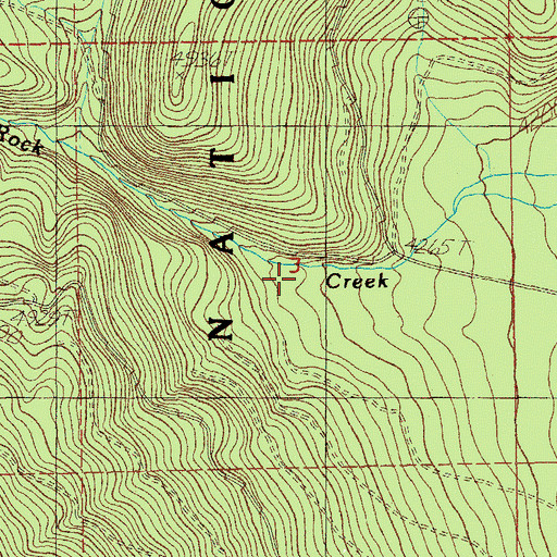 Topographic Map of Rock Creek, OR