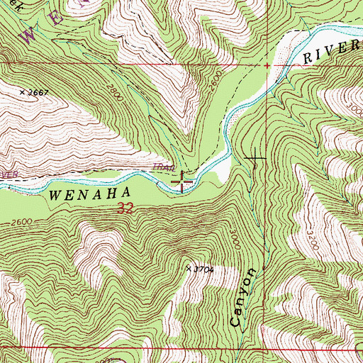 Topographic Map of Rock Creek, OR