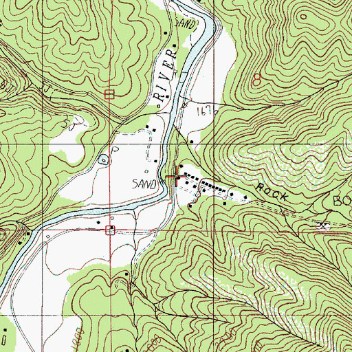 Topographic Map of Rock Gulch, OR