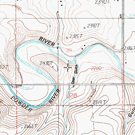 Topographic Map of Rock Gulch, OR