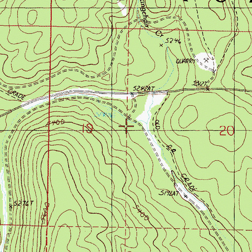 Topographic Map of Rockingchair Creek, OR