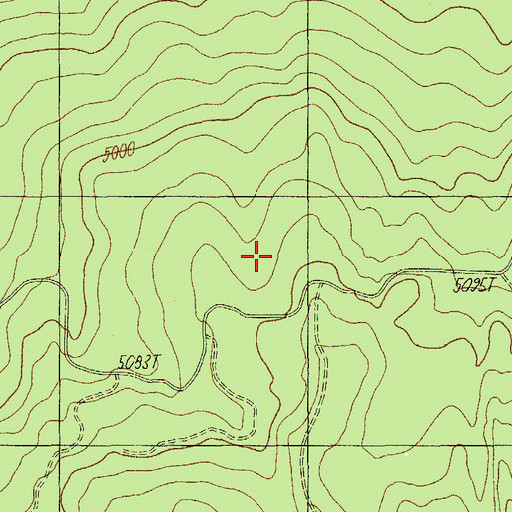 Topographic Map of Rodley Butte Trail, OR