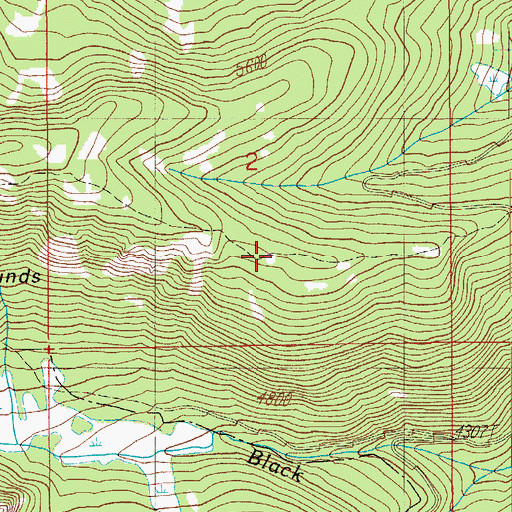 Topographic Map of Rolling Grounds, OR