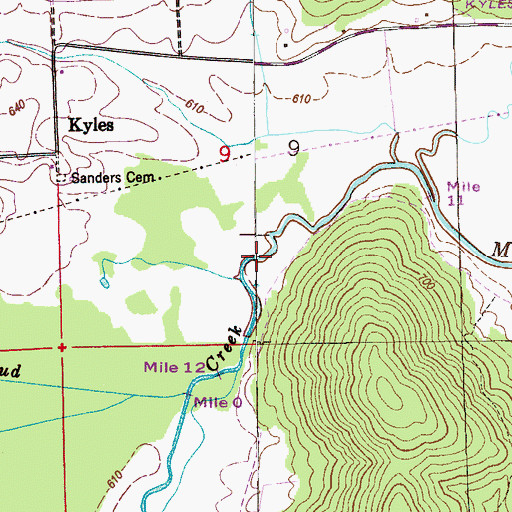 Topographic Map of Brewster Hollow, AL