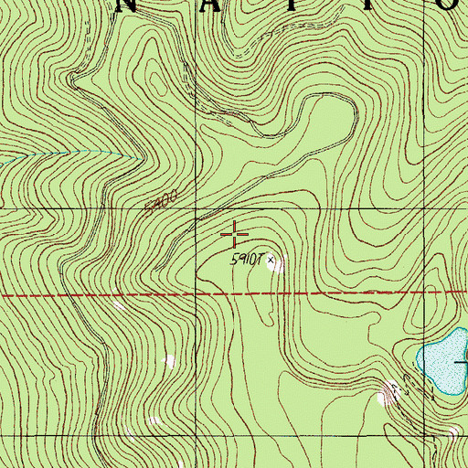 Topographic Map of Rough Creek Trail, OR