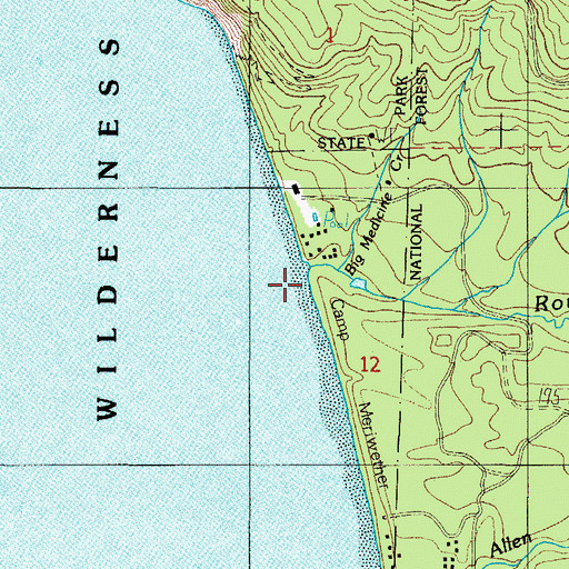 Topographic Map of Rover Creek, OR