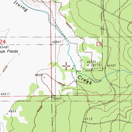 Topographic Map of Royce Ranch, OR