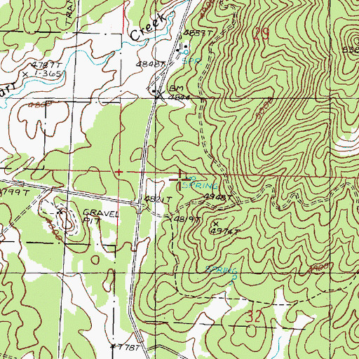 Topographic Map of S-2 Spring, OR