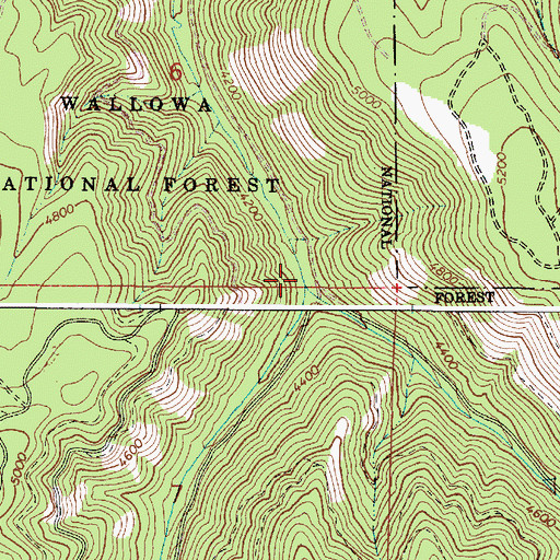 Topographic Map of Sage Creek, OR