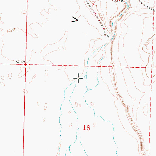 Topographic Map of Sage Hen Creek, OR
