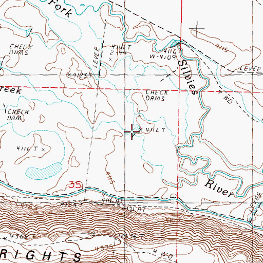 Topographic Map of Sage Hen Creek, OR