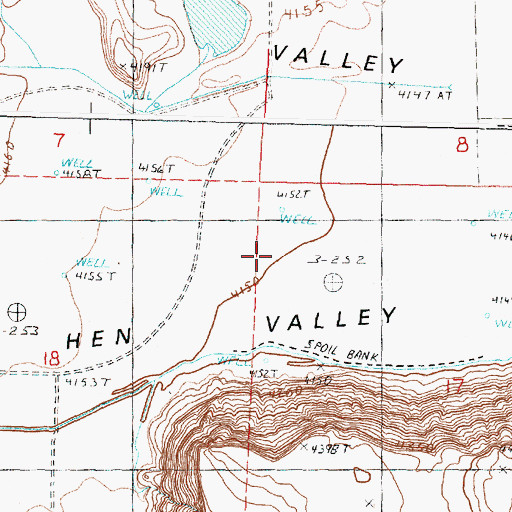 Topographic Map of Sage Hen Valley, OR