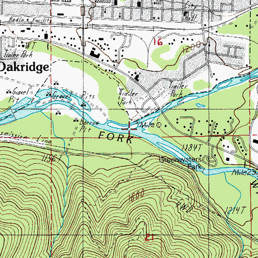 Topographic Map of Salmon Creek, OR