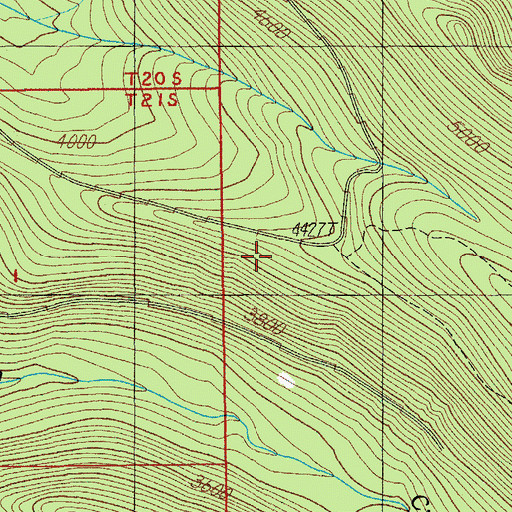 Topographic Map of Salmon Creek Trail, OR