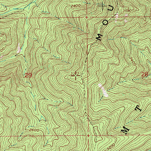 Topographic Map of Salmon Mountain, OR