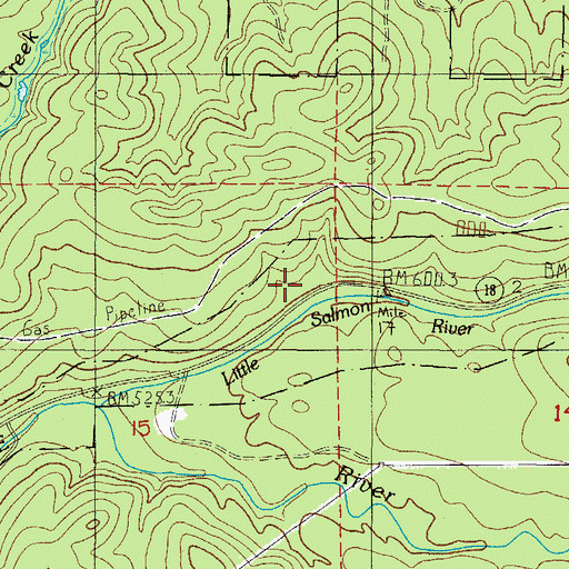 Topographic Map of Salmon River Guard Station, OR