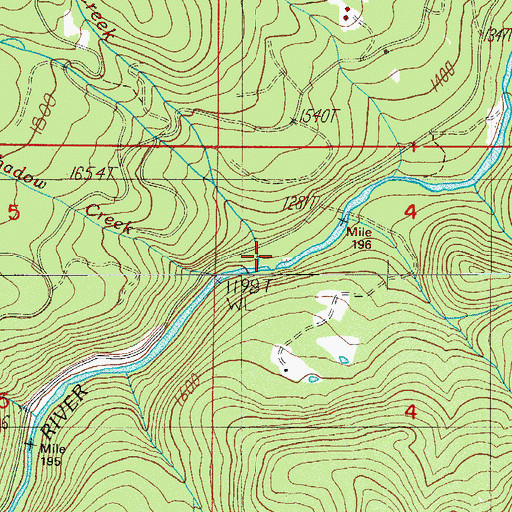 Topographic Map of Sam Creek, OR