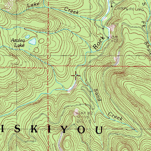 Topographic Map of Sand Creek, OR