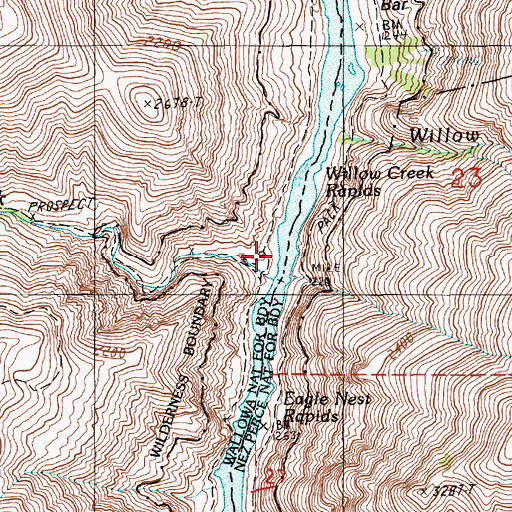 Topographic Map of Sand Creek, OR
