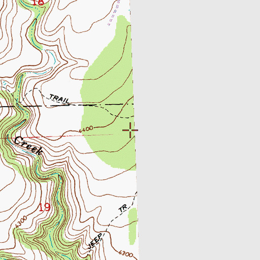 Topographic Map of Sand Spring, OR