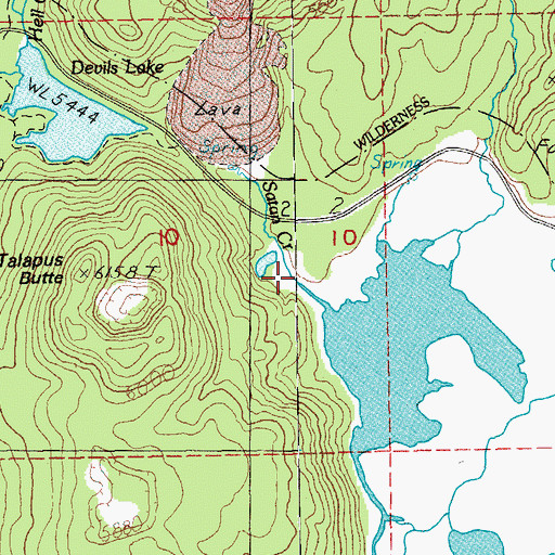 Topographic Map of Satan Creek Forest Camp, OR