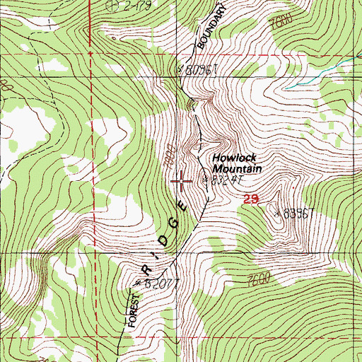 Topographic Map of Sawtooth Ridge, OR