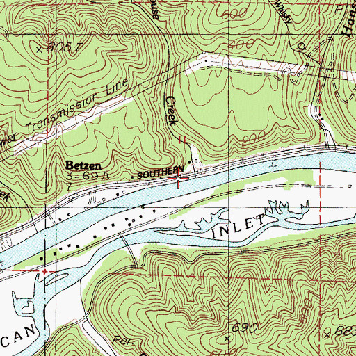 Topographic Map of Schoolhouse Creek, OR