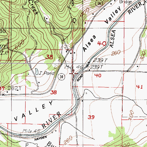 Topographic Map of Schoolhouse Creek, OR