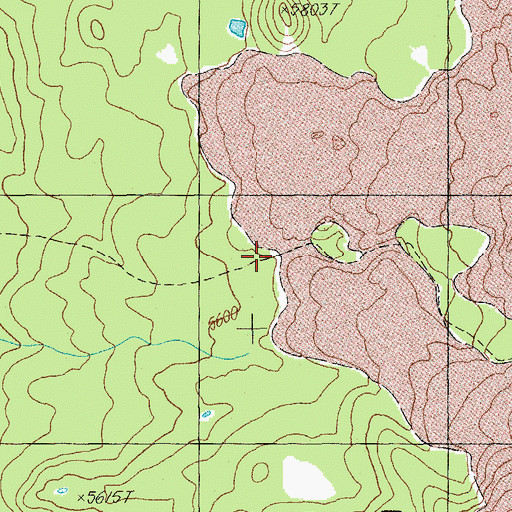 Topographic Map of Scott Trail, OR