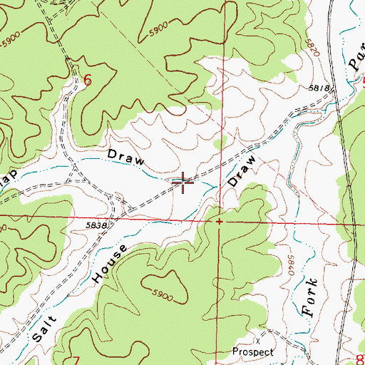 Topographic Map of Snap Draw, AZ
