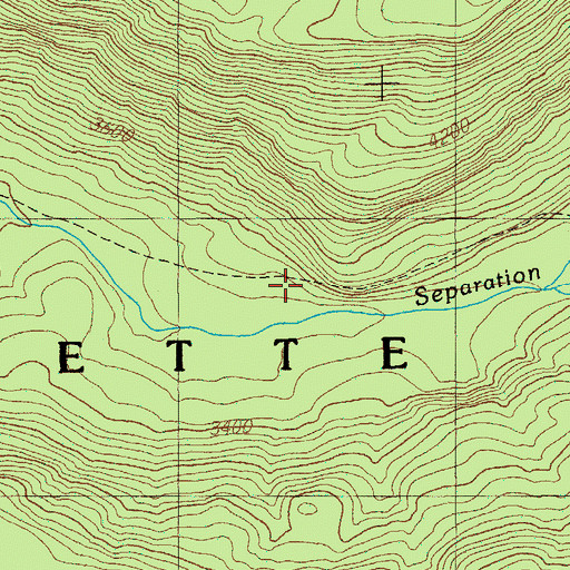 Topographic Map of Separation Creek Trail, OR