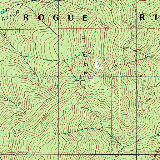 Topographic Map of Sevenmile Ridge, OR