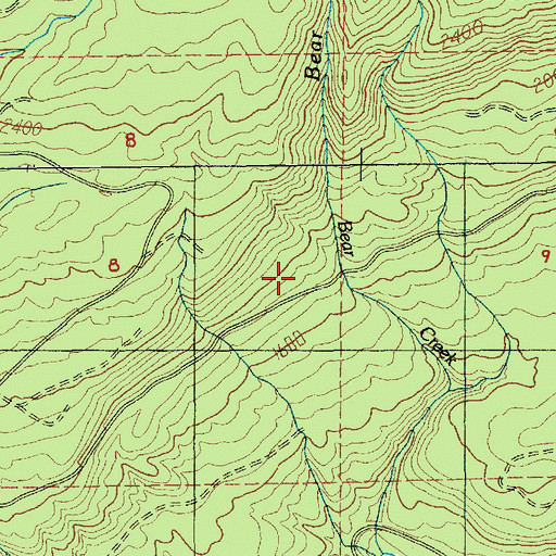 Topographic Map of Sewer Trail, OR