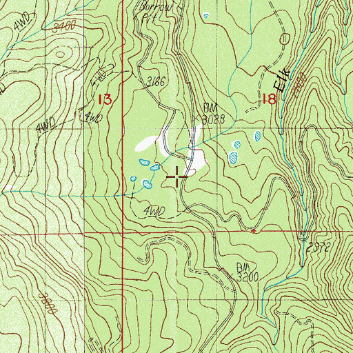 Topographic Map of Shangri-La Mill (historical), OR