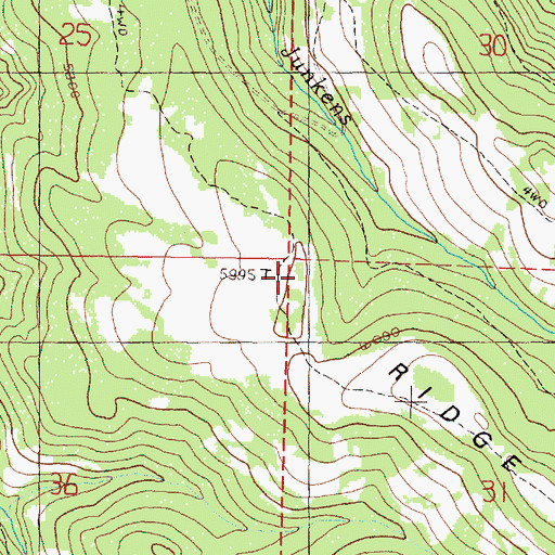Topographic Map of Sharp Ridge, OR