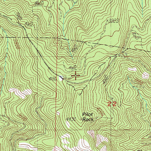 Topographic Map of Shed Camp, OR