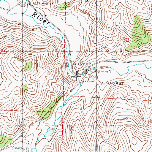 Topographic Map of Sheep Creek, OR