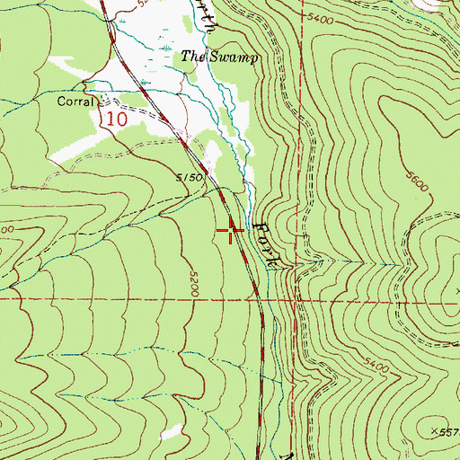 Topographic Map of Sheep Creek, OR