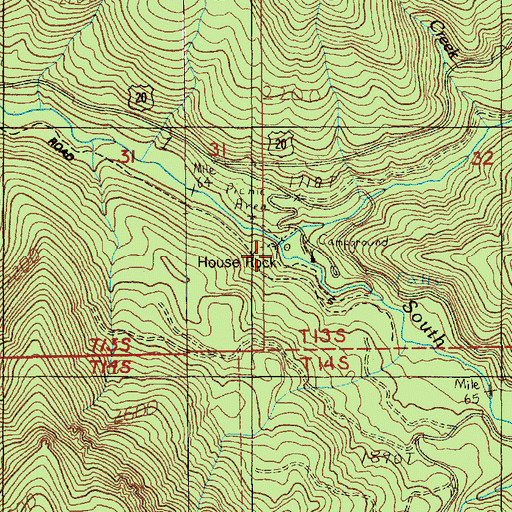 Topographic Map of Sheep Creek, OR
