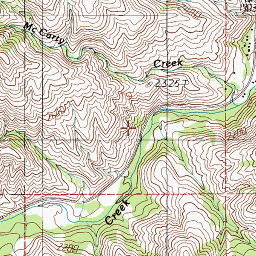 Topographic Map of Sheep Creek, OR