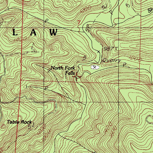 Topographic Map of Sheep Herder Creek, OR