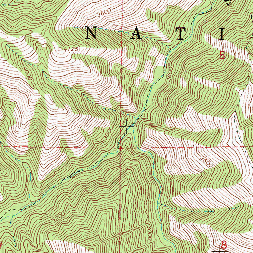 Topographic Map of Shimmiehorn Creek, OR