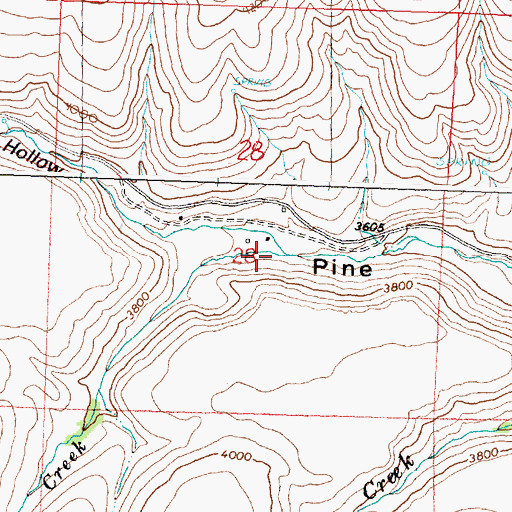 Topographic Map of Shingle Creek, OR