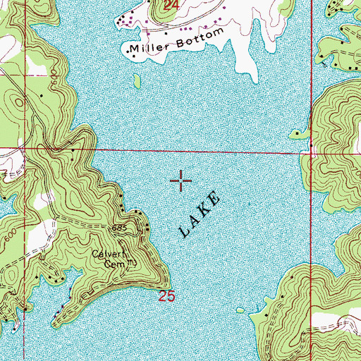 Topographic Map of Broglen Branch, AL