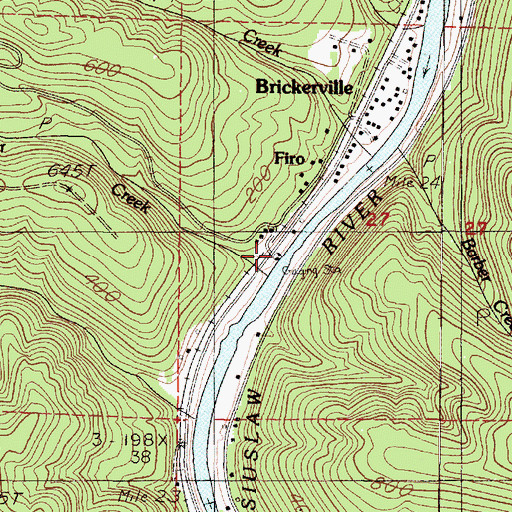 Topographic Map of Shoemaker Creek, OR