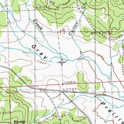 Topographic Map of Short Creek, OR