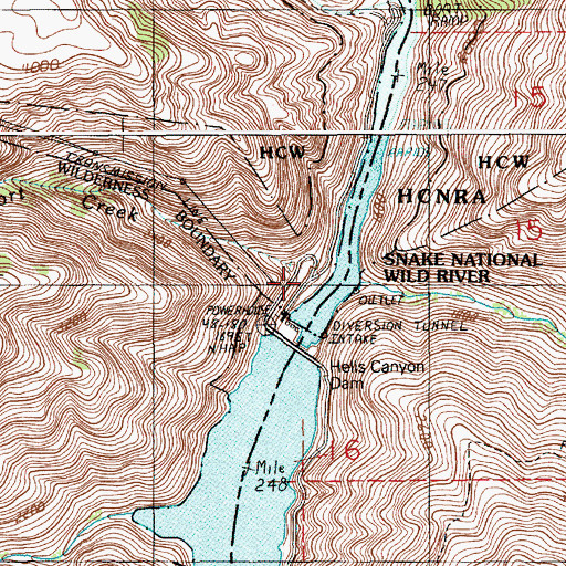 Topographic Map of Short Creek, OR