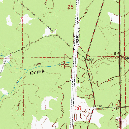 Topographic Map of Silent Creek, OR